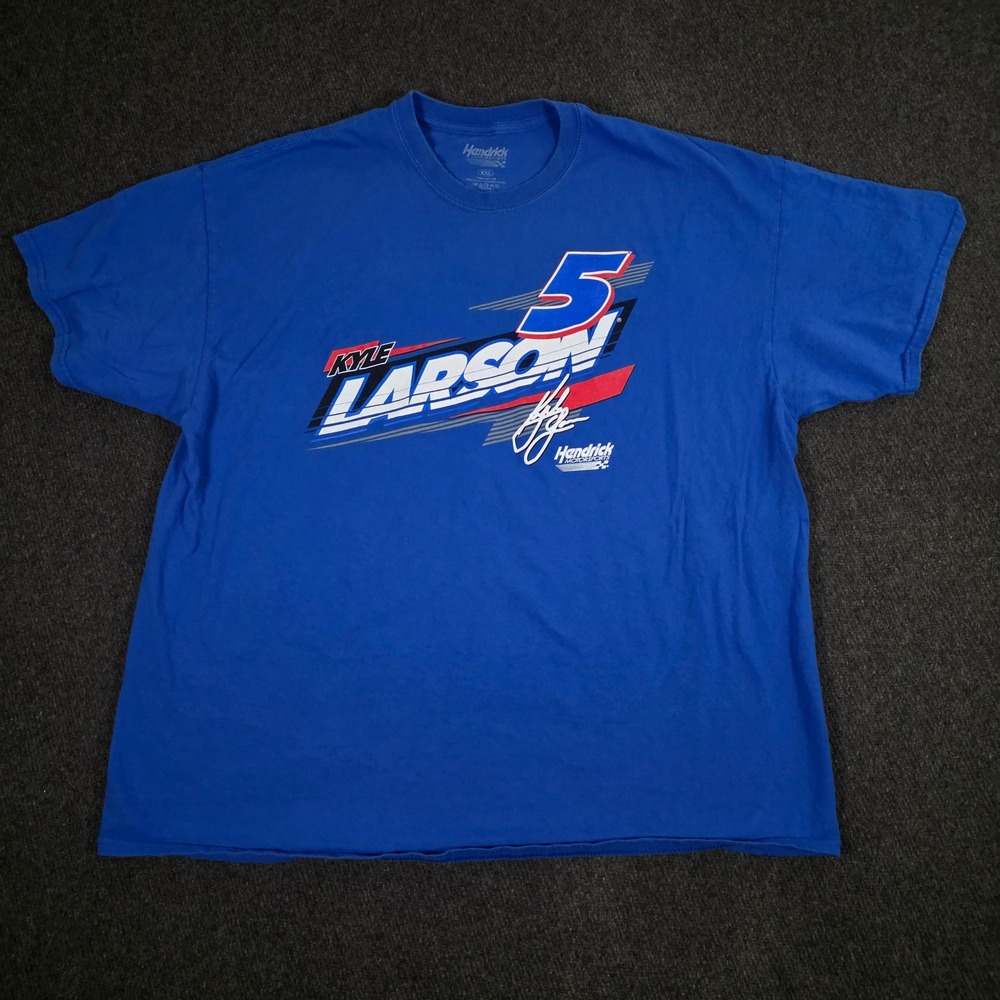 Kyle Larson 5 Hendrick Motorsports NASCAR Racing T Shirt‎ Men's XXL Blue